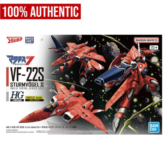 [ONHAND] 1/100 HG VF-22S Sturmvogel II (Milia Fallyna Jenius Use) by Bandai